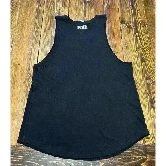 Victoria’s Secret PINK ‘Merica Tank Sz Medium Sleeveless Sequins - Picture 2 of 7